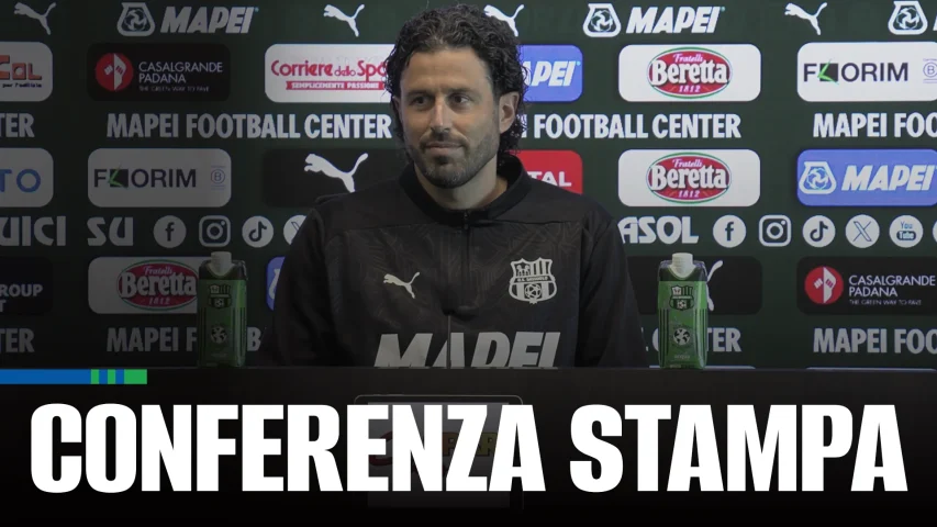 Mister Fabio Grosso prima di Sassuolo-Salernitana